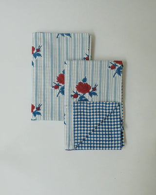 'Supriya' Hand Block-printed Cotton Sham - set of 2