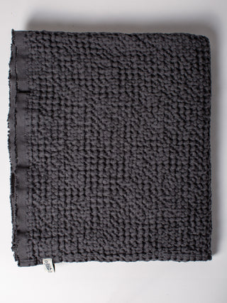Handmade Waffle Weave Towel - in 'Iron'