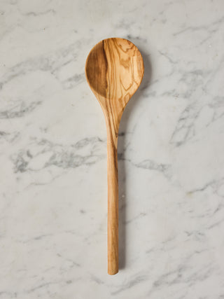 Olive Wood Round Spoon