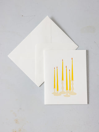 'Candlelight' - letterpress card