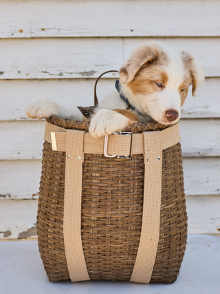 Handmade Backpack Basket