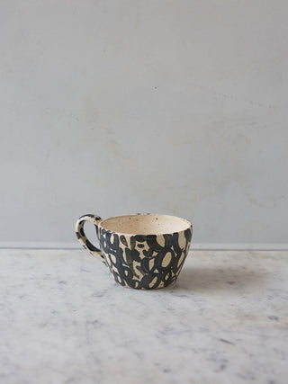 Handmade Black Pebble Mug
