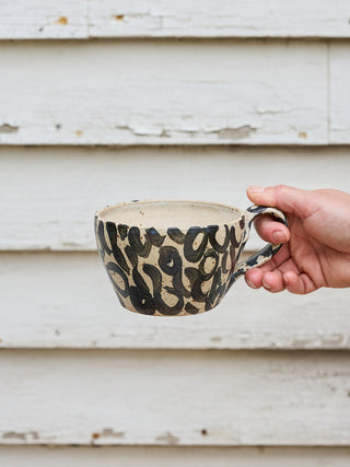 Handmade Black Pebble Mug