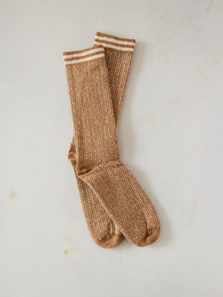 Men's Nordic Birdseye Wool Cashmere Crew Socks in 2 Colors