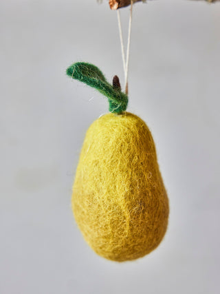 Felted Fruit Ornament