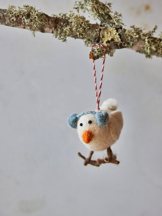 Felted Bird Ornament