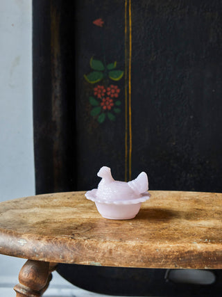 TLK Mini Glass Hen in Pink