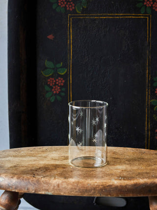 Etched Glass Tumbler - in 3 designs