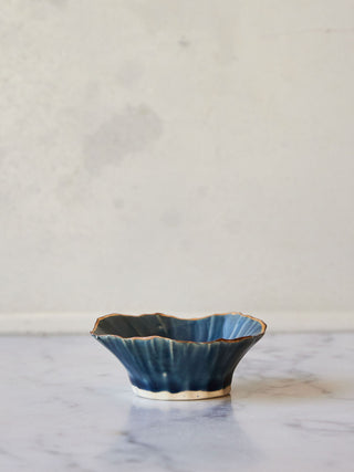 Gold Rimmed Salt & Spice Pinch Bowl