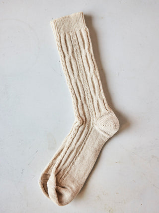 Chunky Cable Knit Socks - in 3 colors