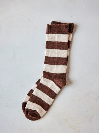 Rugby Stripe Socks - in 3 colors