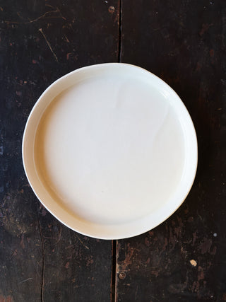 Handmade Round Plates in 'Frost White'