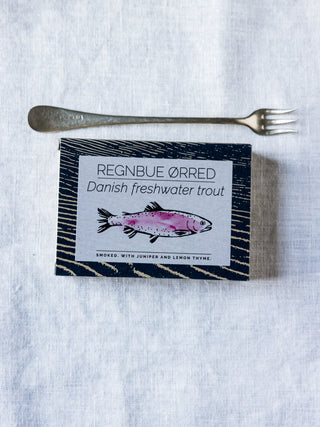Danish smoked Trout with juniper, lemon & thyme.