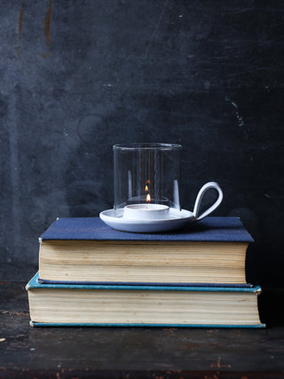 Hand-thrown Tea Light with Hurricane