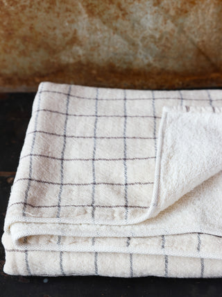 Organic Cotton Towel in 'Earl Gray Graph' - in 2 sizes