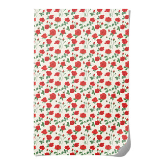 'Blooming Roses' Holiday Wrapping Paper