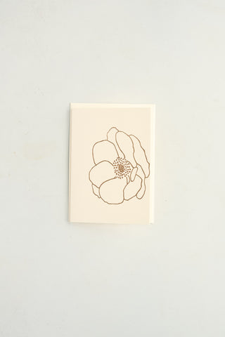 Petite 'Anemone' Letterpress Card