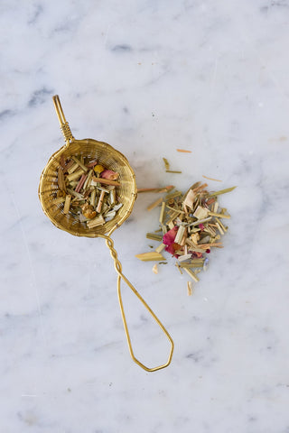 Handmade Woven Brass Tea Strainer