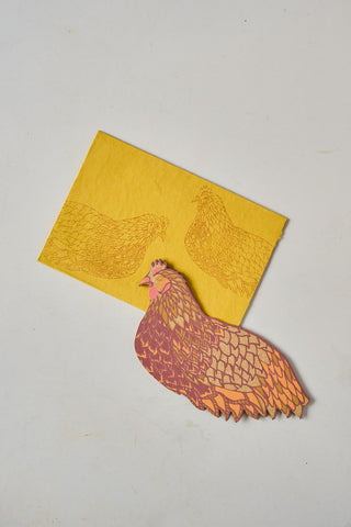 Hen Stand-Up Greeting Card