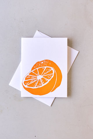 'Oranges' - Silkscreen Card
