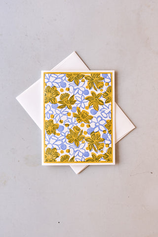'Yellow Daffodils' - Letterpress Card