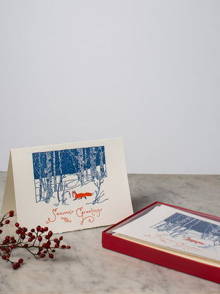 'Winter Fox' Holiday Boxed Card Set