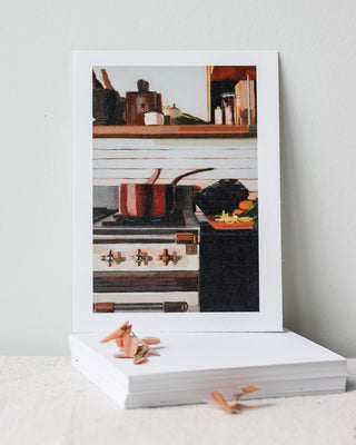 'Big Heart Little Stove' inspired notecards - 'meals & memories'