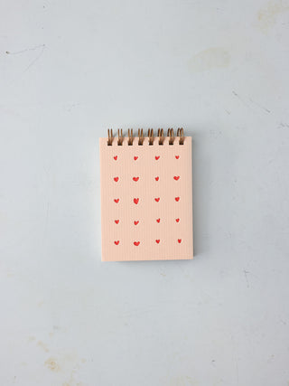 'Heart Grid' Mini Notebook