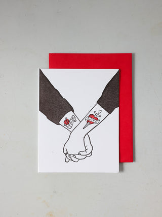 'True Love' - letterpress card