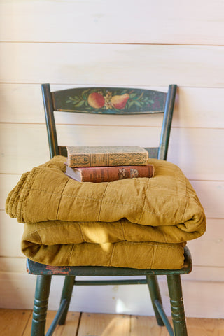 Classic Linen Quilt in Dijon