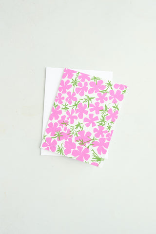 'Phlox' - Silkscreen Card