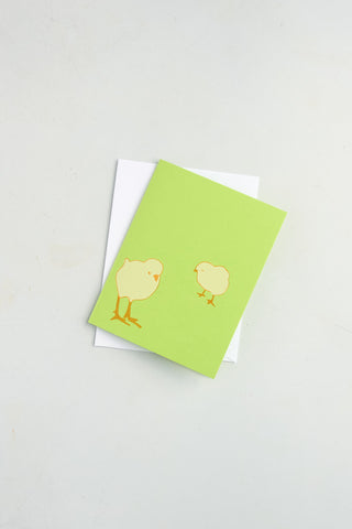 'Spring Chicks' - Silkscreen Card