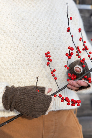 Cashmere Fingerless Gloves- in 2 Colors