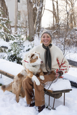 Wool Cashmere Knit Dot Hat- in 2 colors
