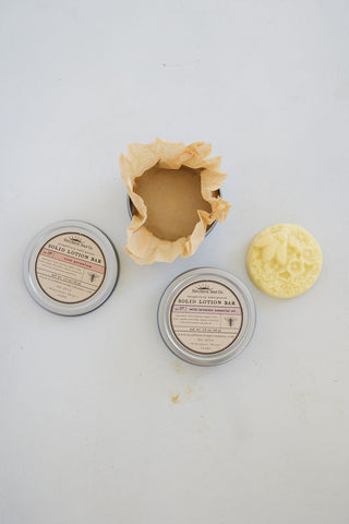 Organic Beeswax Lotion Bar - in 2 scents