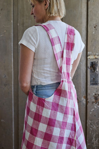 Framboise Check French Apron