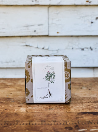 Rose Geranium Hand-Poured Candle - in 2 sizes