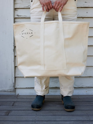 Natural Canvas Tote Bag - in 2 sizes