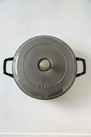 French Braiser with Lid - in Graphite Grey