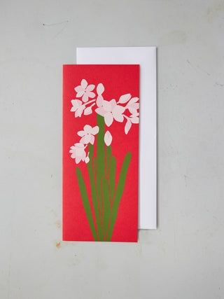 'Paperwhites' Silkscreen Card