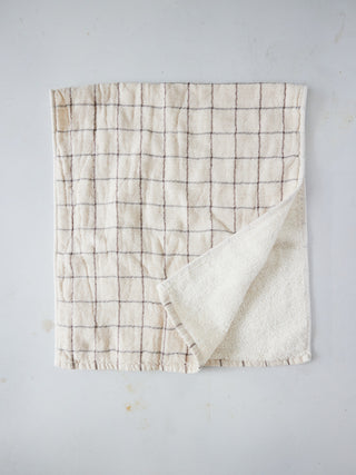 Organic Cotton Towel in 'Earl Gray Graph' - in 2 sizes