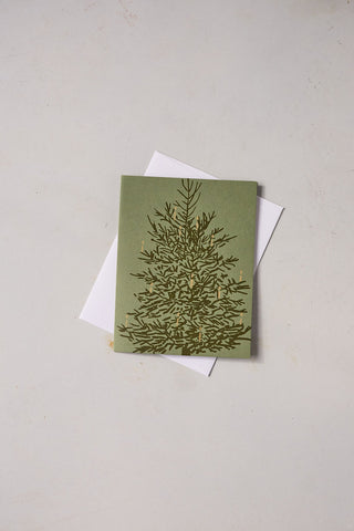 'Lighting the Tree' - Silkscreen Card