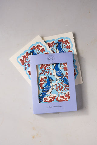 Blue Jays - Letterpress Card Box of 8