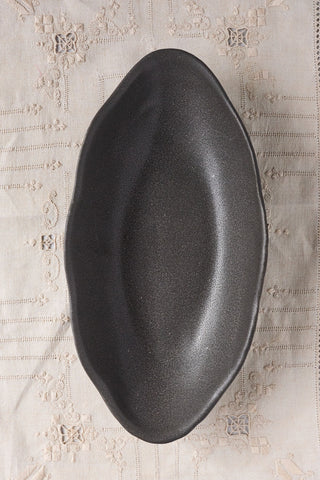 Handmade Scalloped Oval Platter