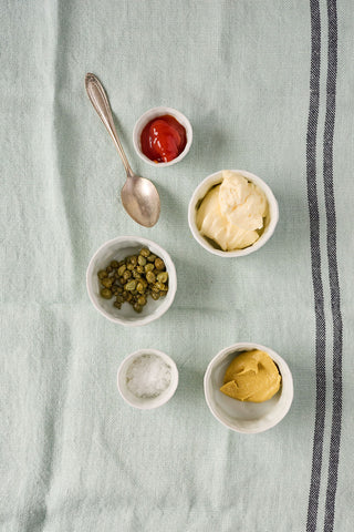 Porcelain 'Paper' Condiment Cups - in 2 sizes