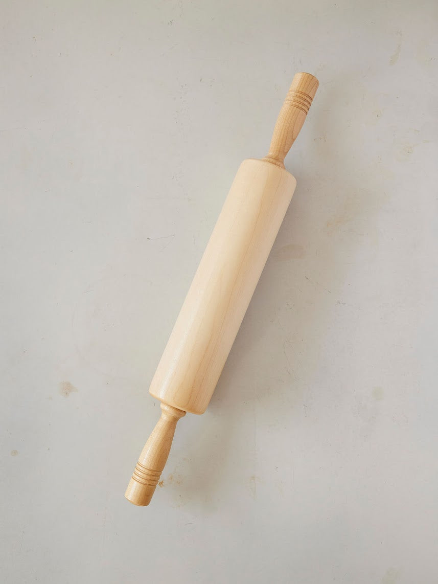 Maple Rolling Pin Classic Maple Rolling Pin w/handles – The Lost Kitchen