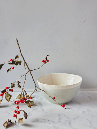 Handmade Soup Bowl - in "ice" glaze - a TLK exclusive