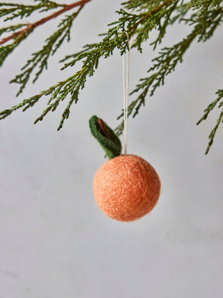 Felted Fruit Ornament