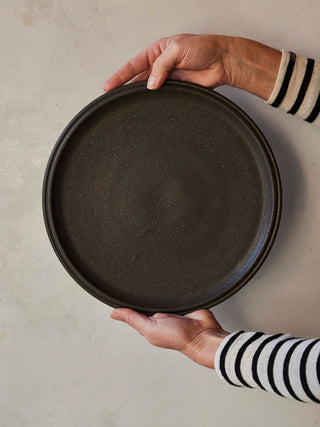 Handmade Dinner Plate - in 'Charcoal' - a TLK exclusive