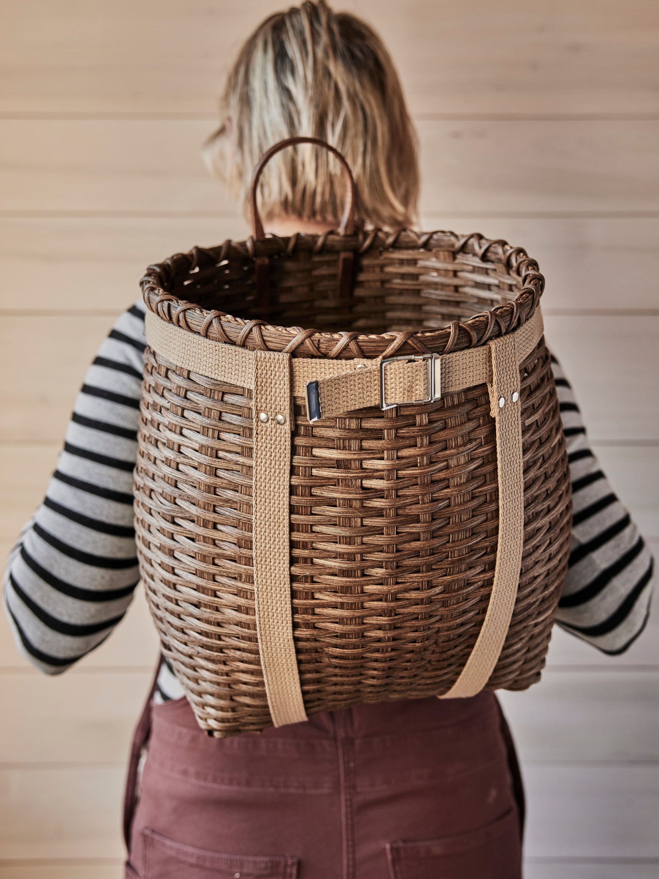 Handmade Backpack Basket